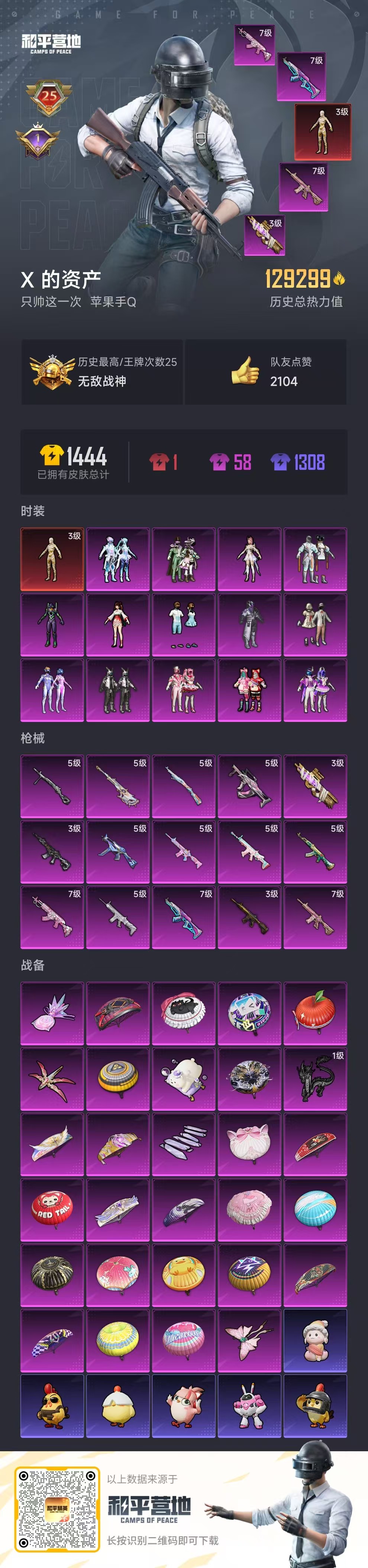 HPCMW445099和平精英账号详情图3