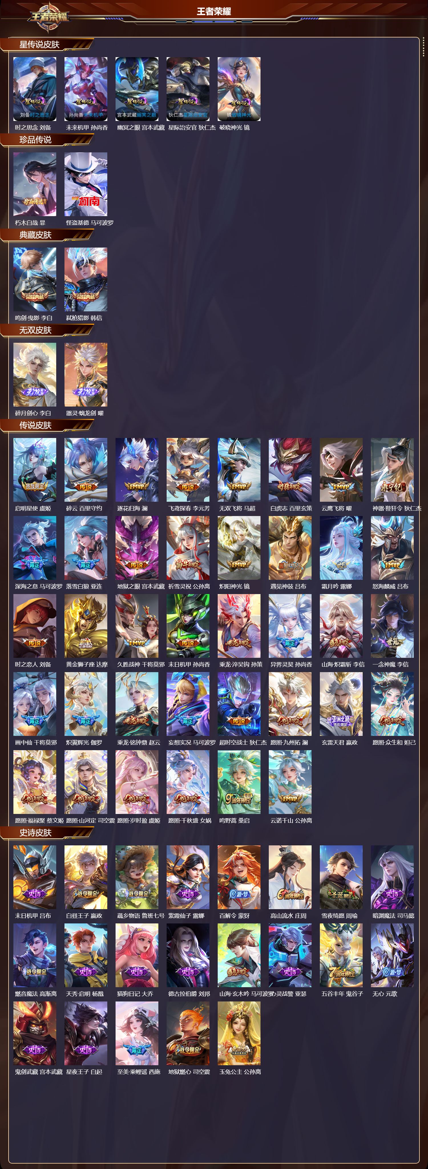 WZQM491922王者荣耀账号详情图3