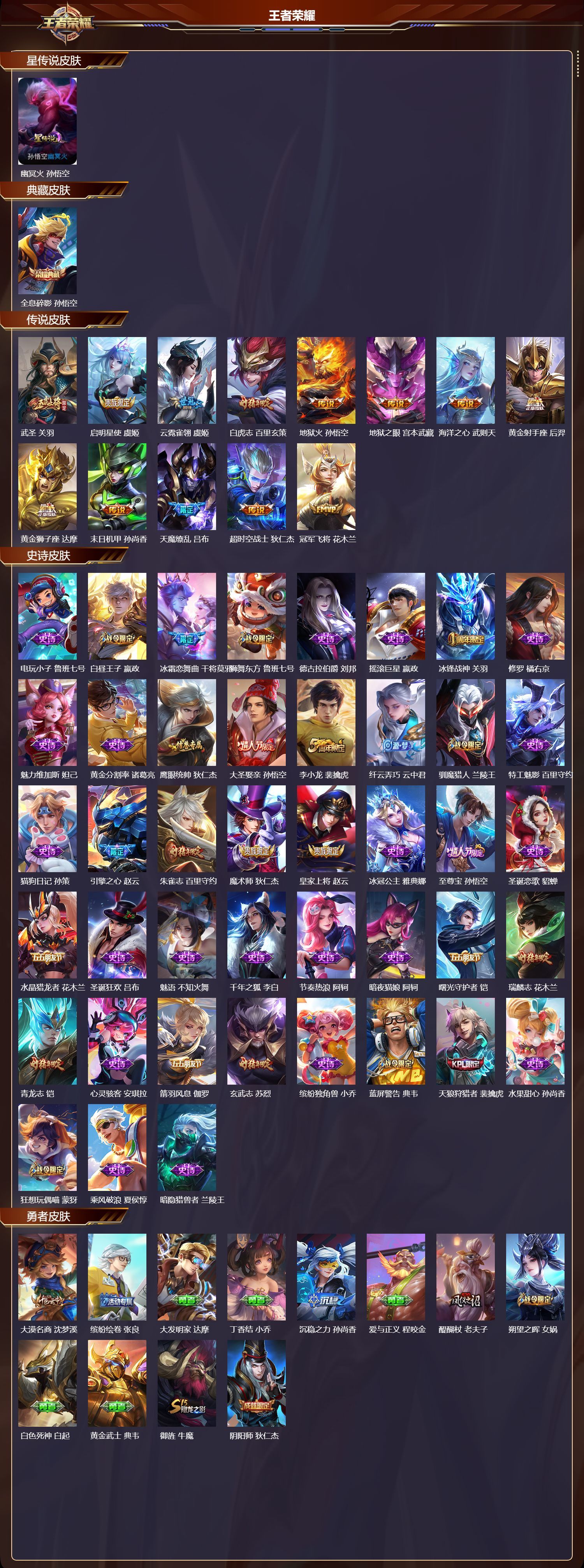 WZQM491925王者荣耀账号详情图3 WZQM491925王者荣耀账号详情图3