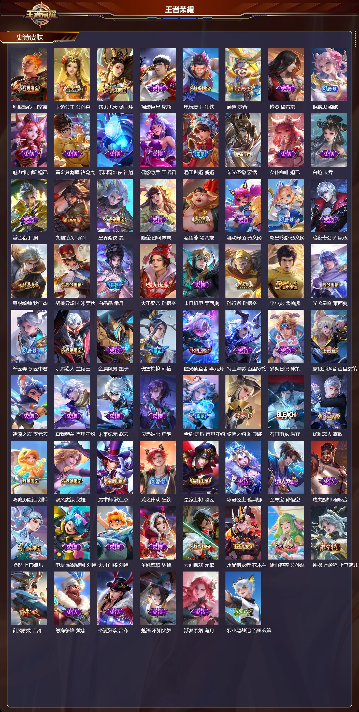 WZQM491928王者荣耀账号详情图4