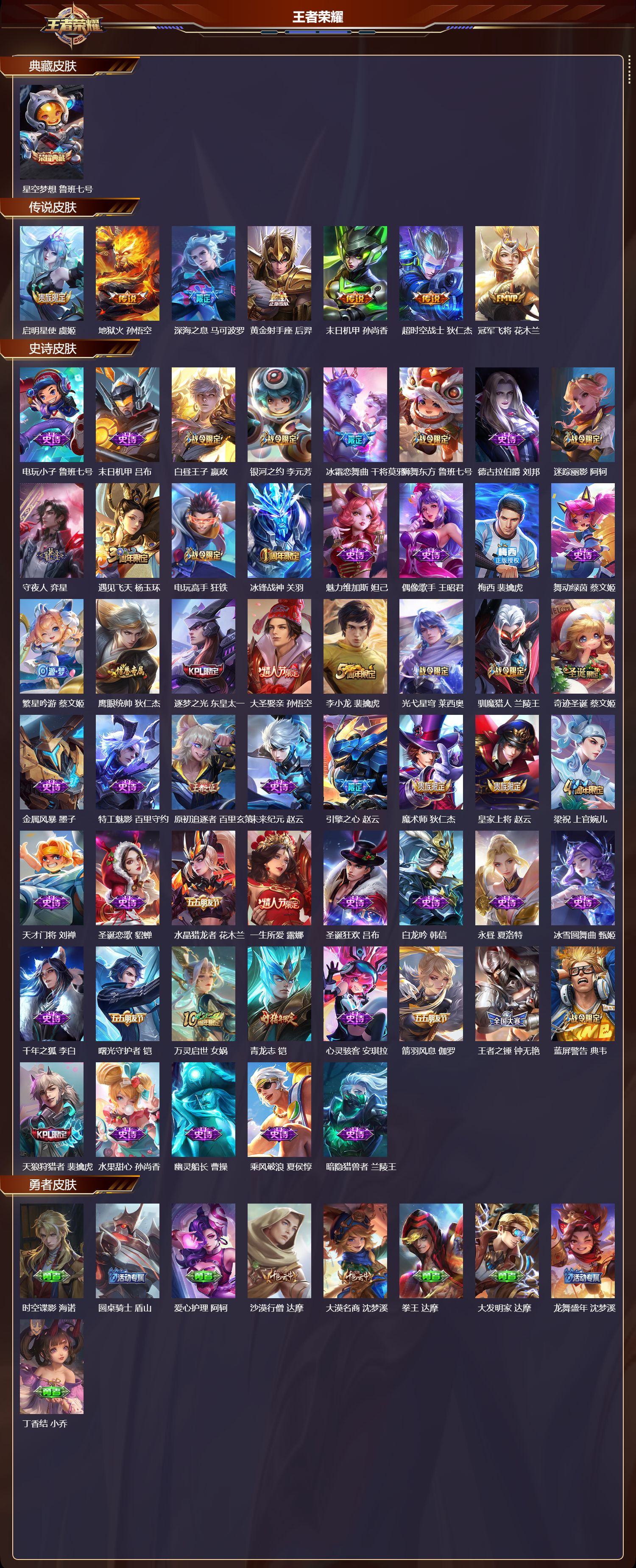 WZQM491953王者荣耀账号详情图3