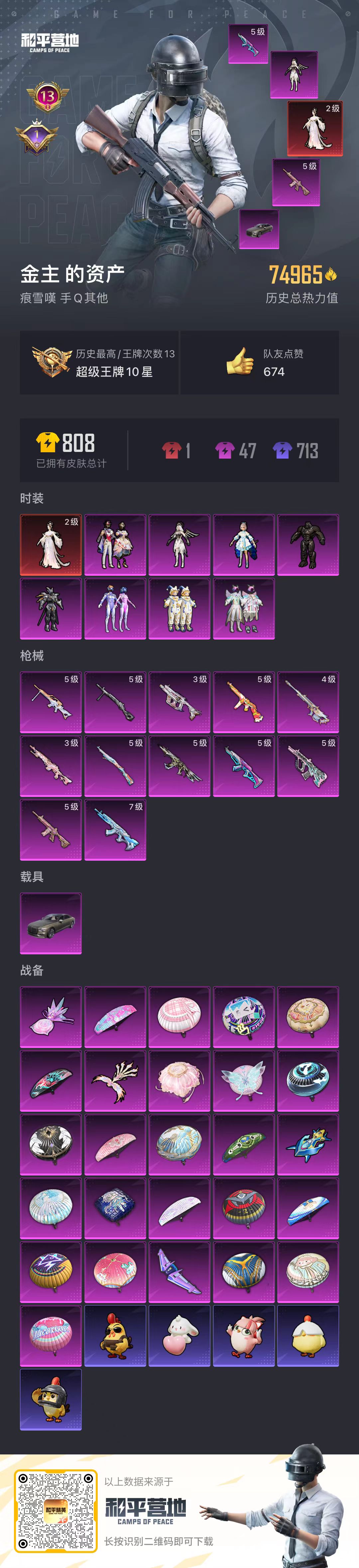 HPCMW446963和平精英账号详情图3