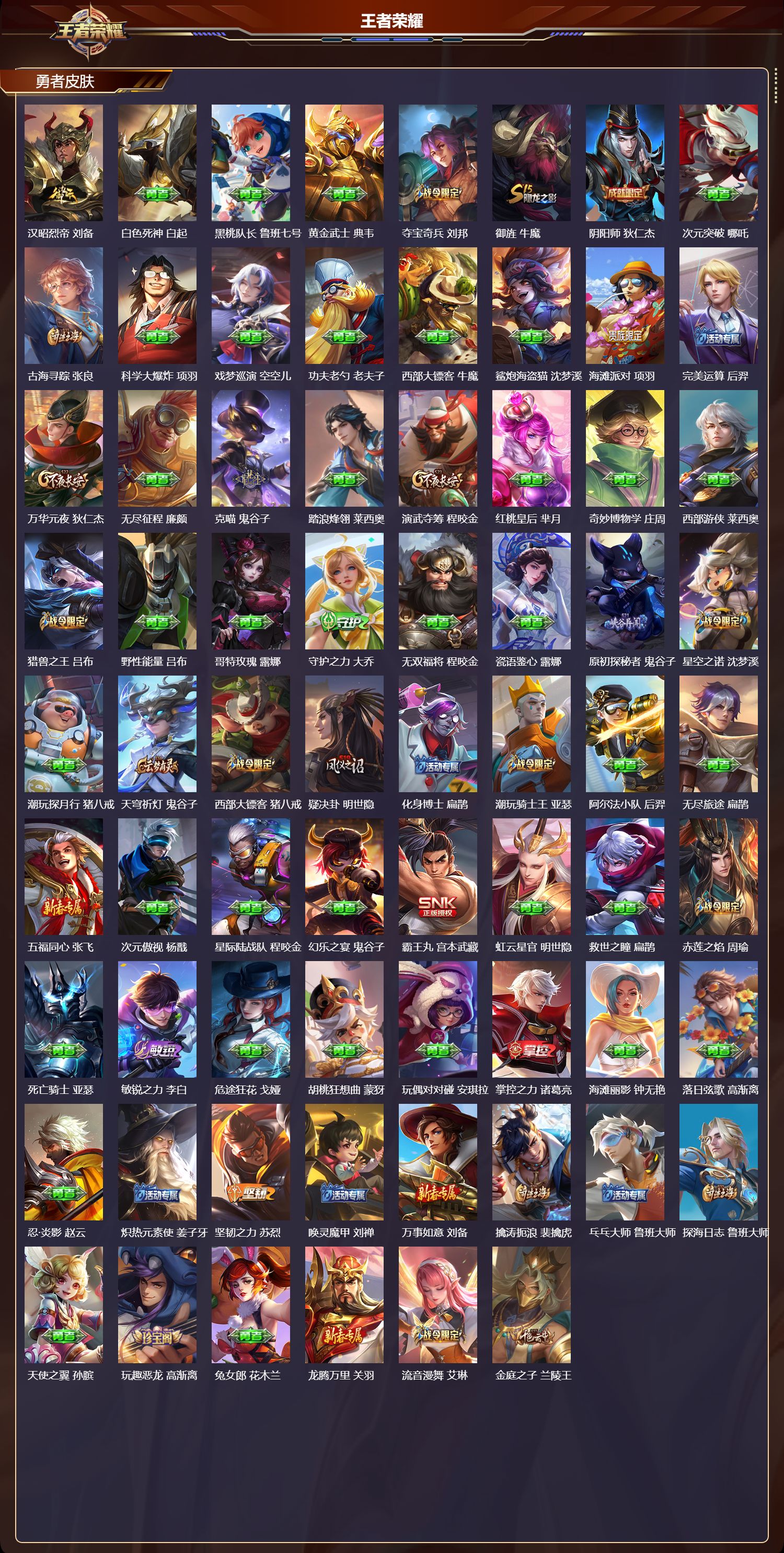 WZQM491948王者荣耀账号详情图5