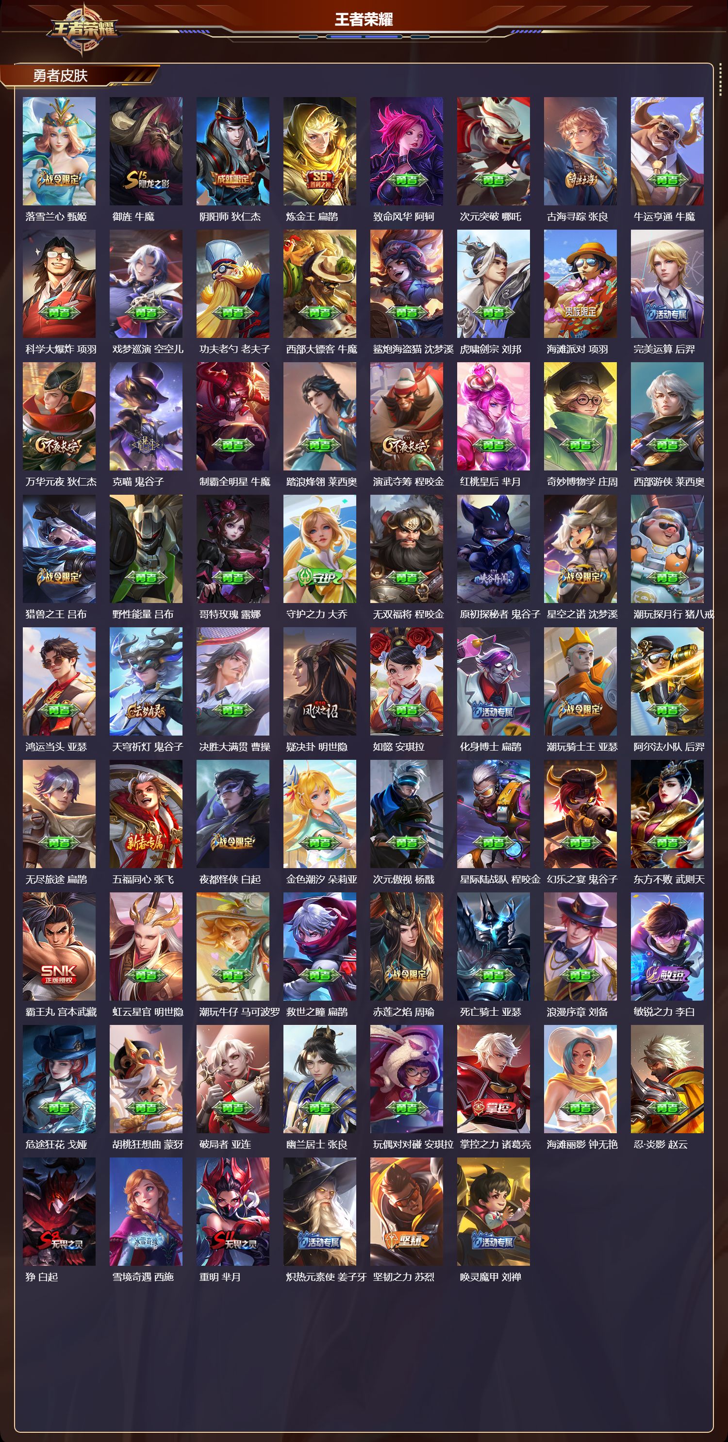 WZQM491928王者荣耀账号详情图6