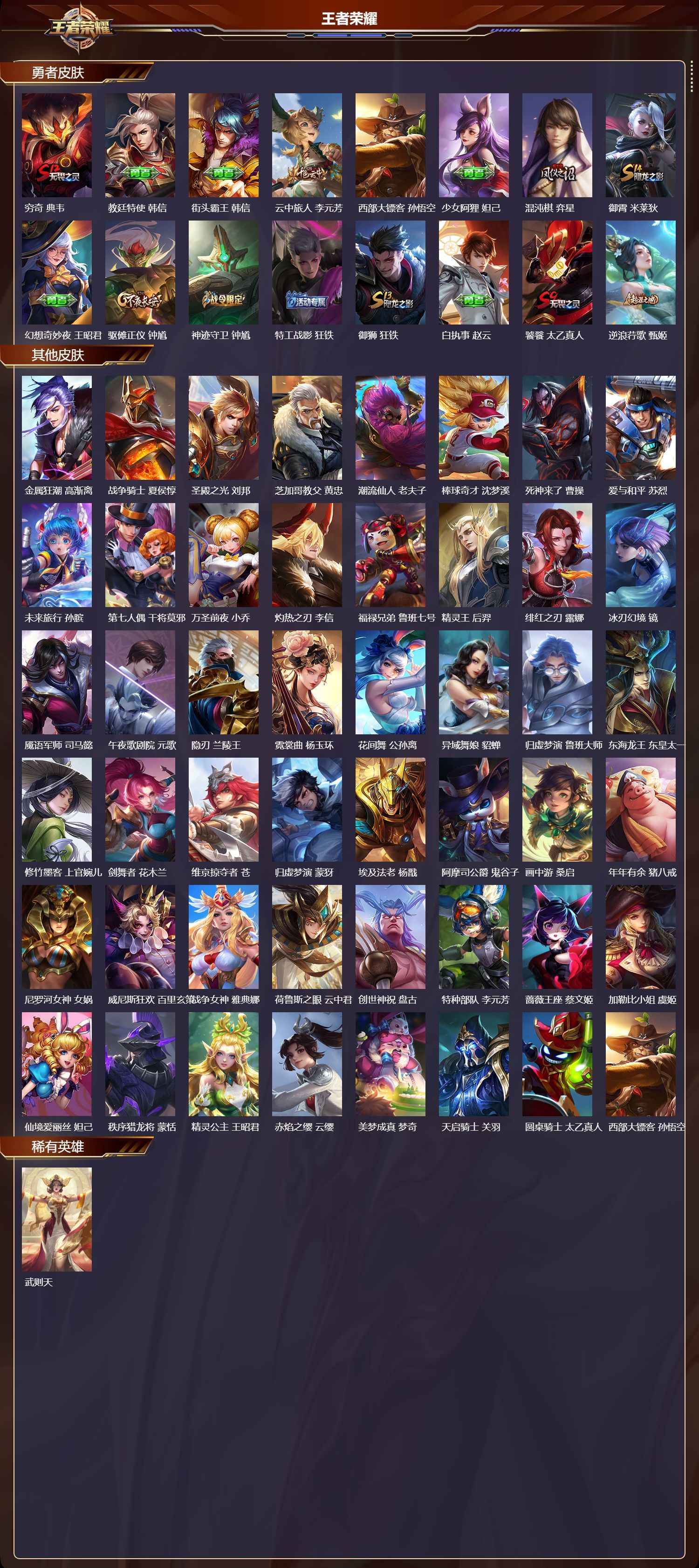 WZQM491882王者荣耀账号详情图5 WZQM491882王者荣耀账号详情图5