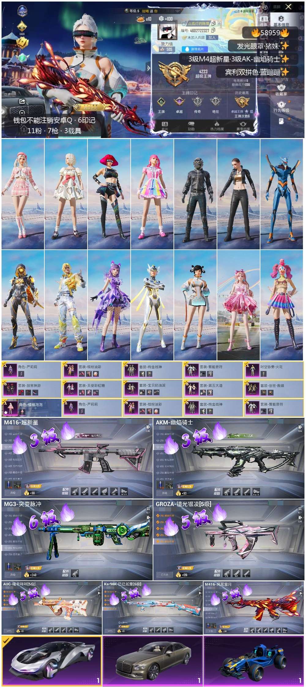 HPSJ446352和平精英账号详情图4