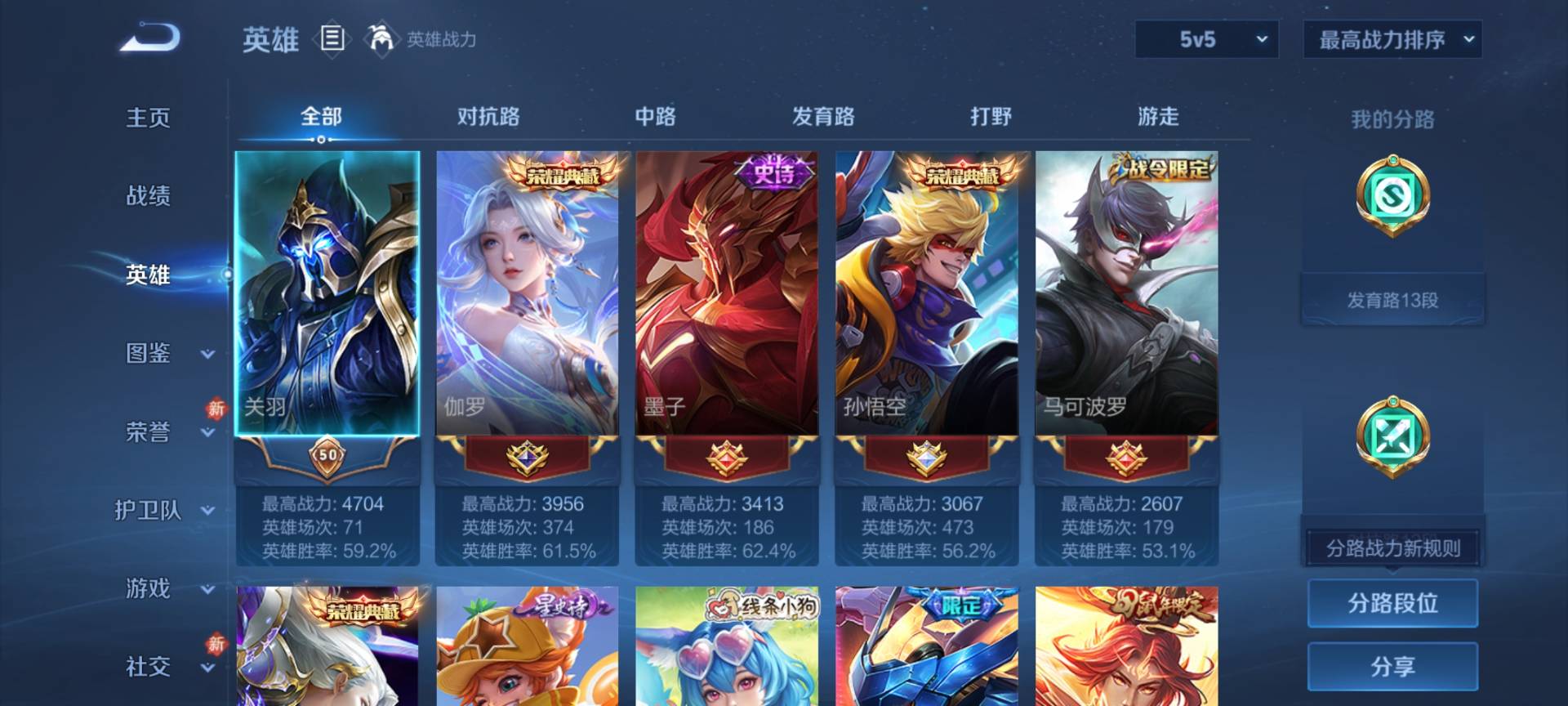 WZCMW489494王者荣耀账号详情图5