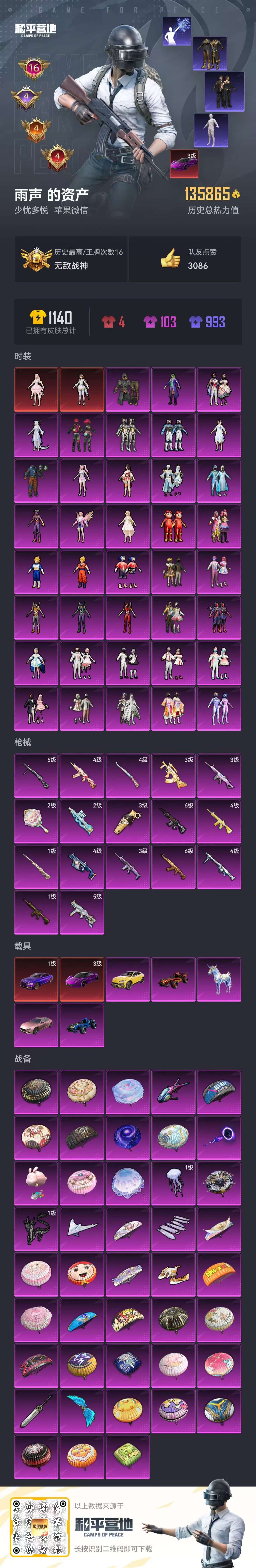 HPSJ447132和平精英账号详情图3