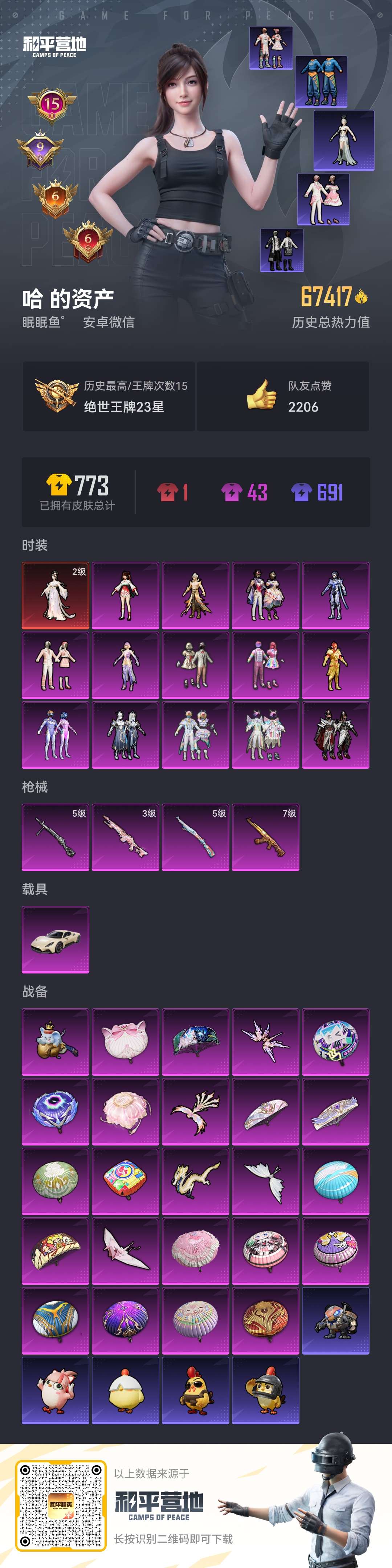 HPCMW449635和平精英账号详情图2