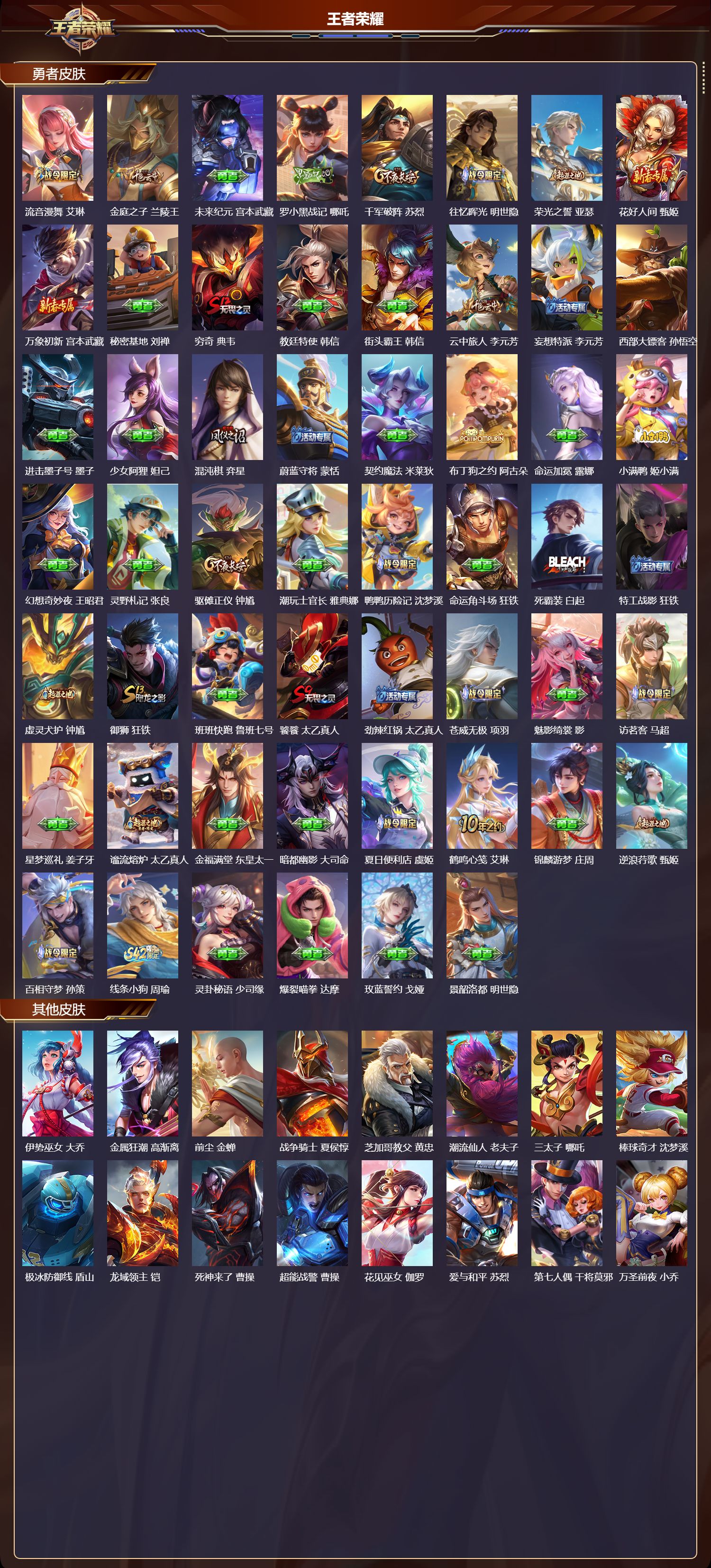 WZQM491950王者荣耀账号详情图6