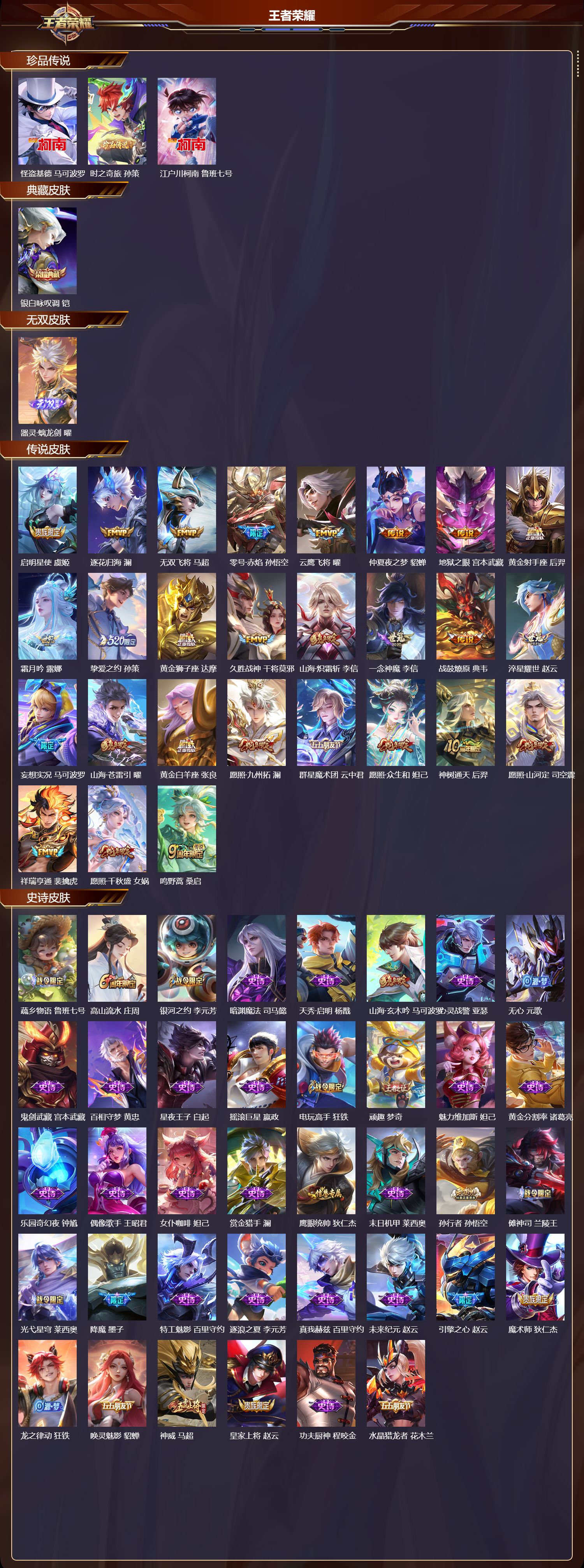 WZQM491951王者荣耀账号详情图3