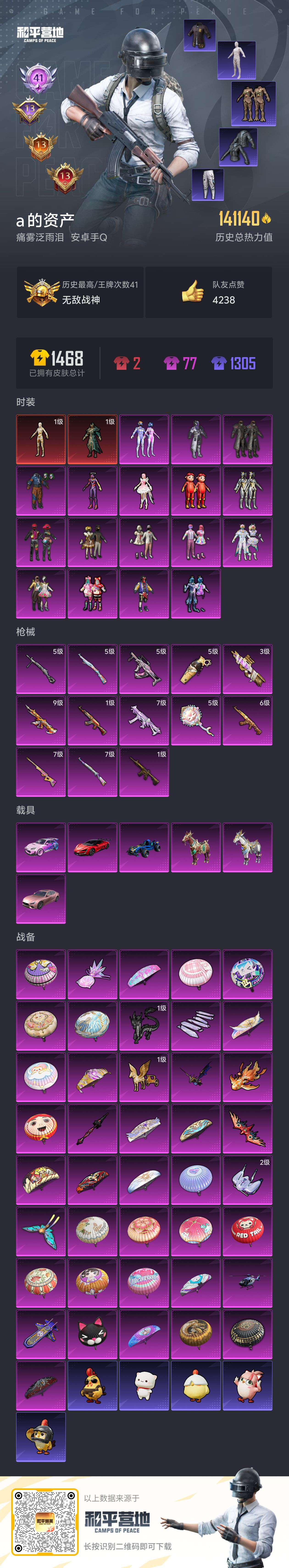 HPSJ447580和平精英账号详情图5