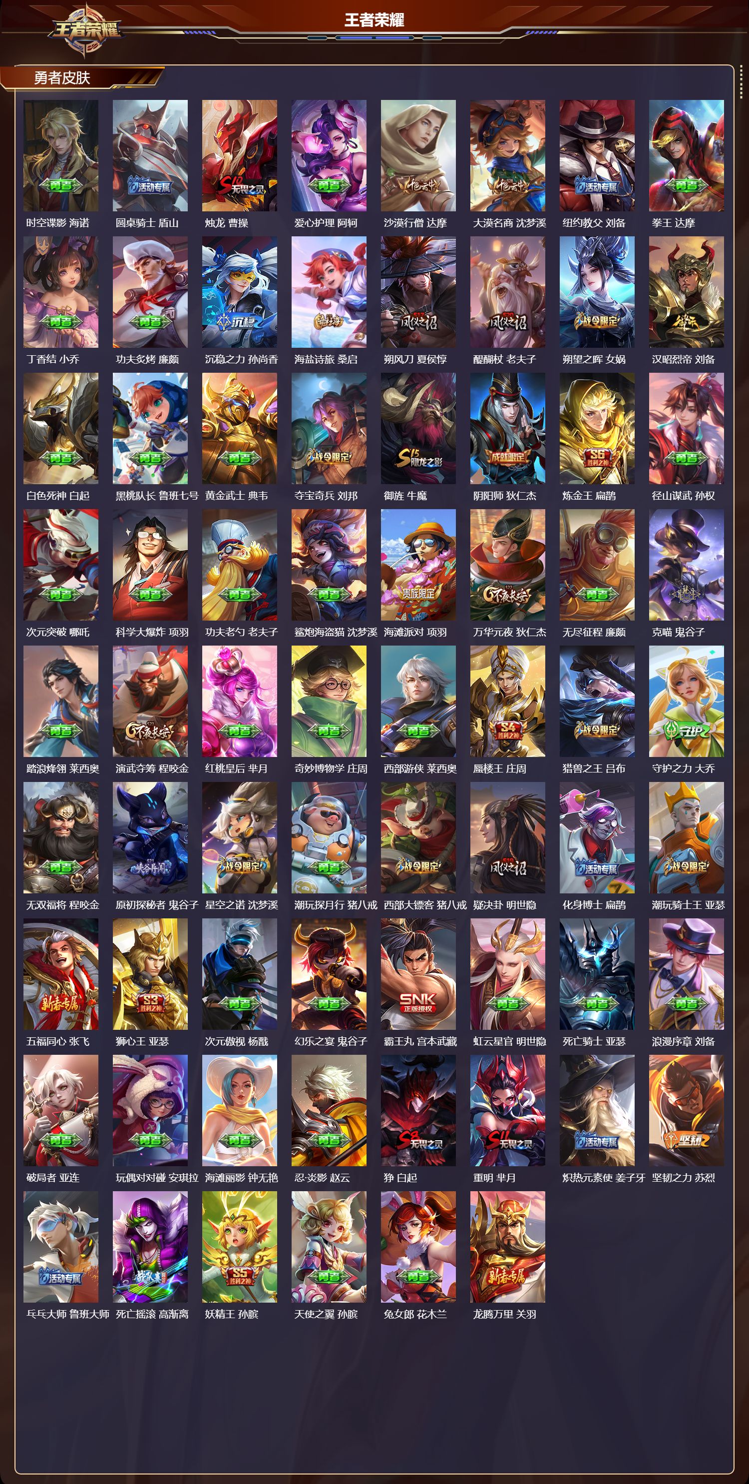 WZQM494441王者荣耀账号详情图4