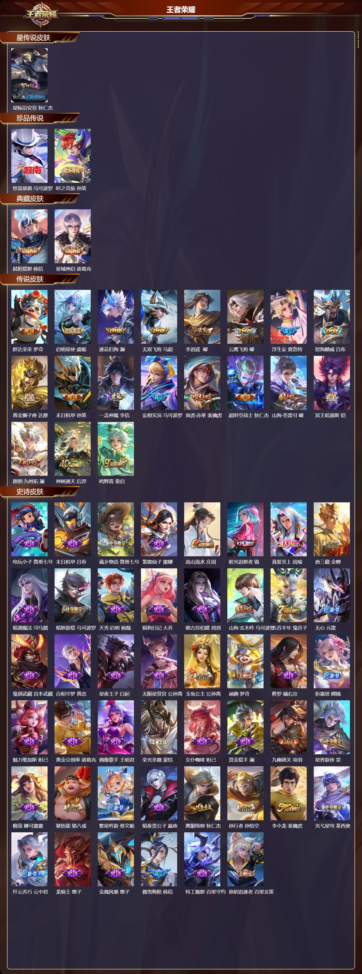 WZQM494457王者荣耀账号详情图3 WZQM494457王者荣耀账号详情图3