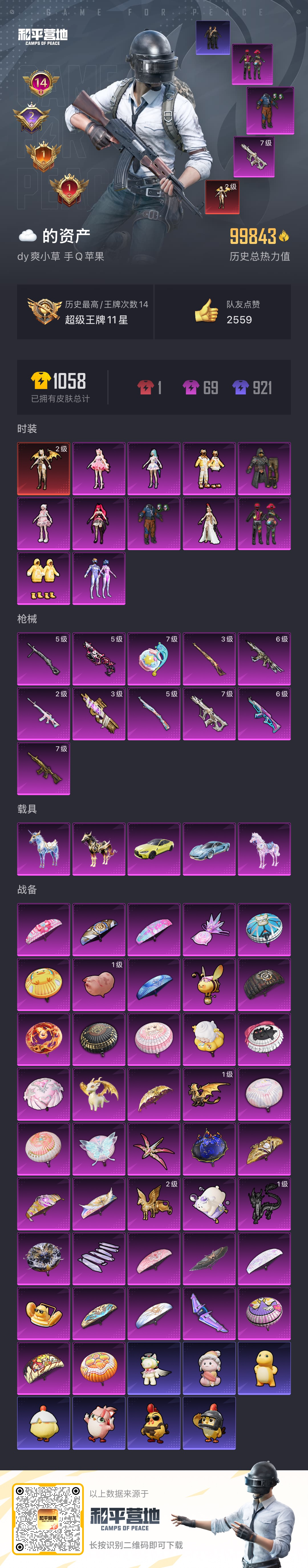 HPSJ448151和平精英账号详情图5