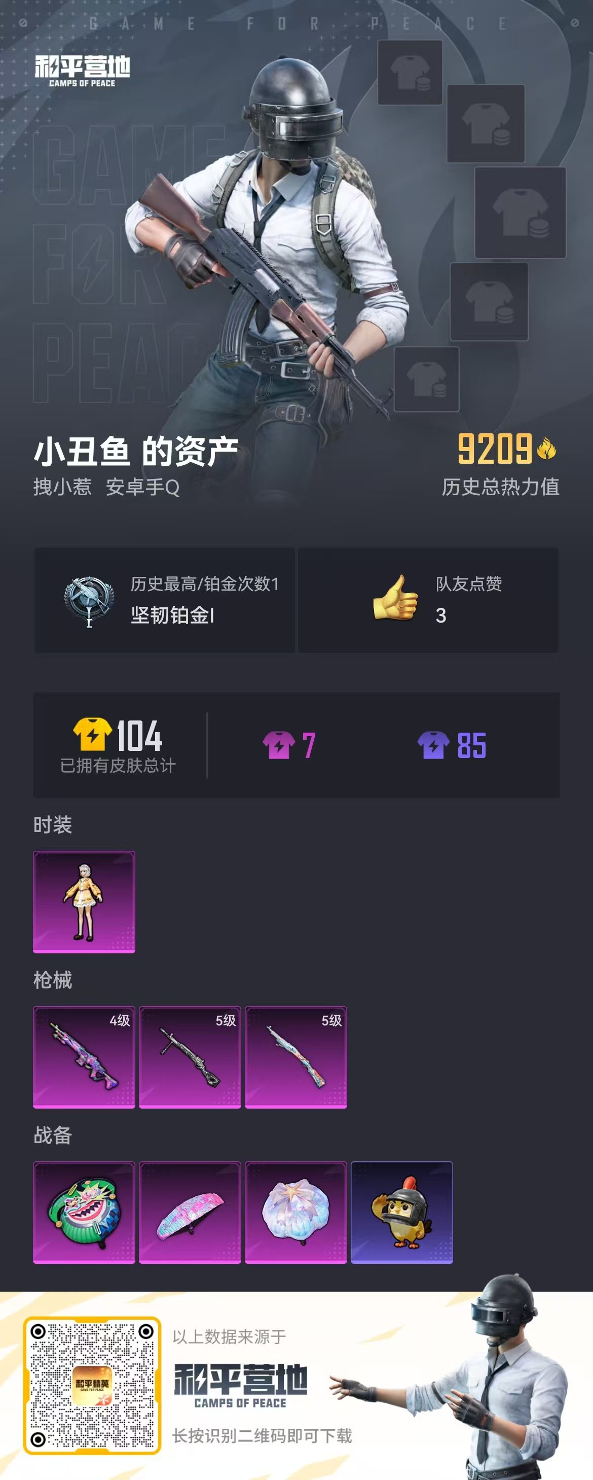 HPSJ448142和平精英账号详情图3