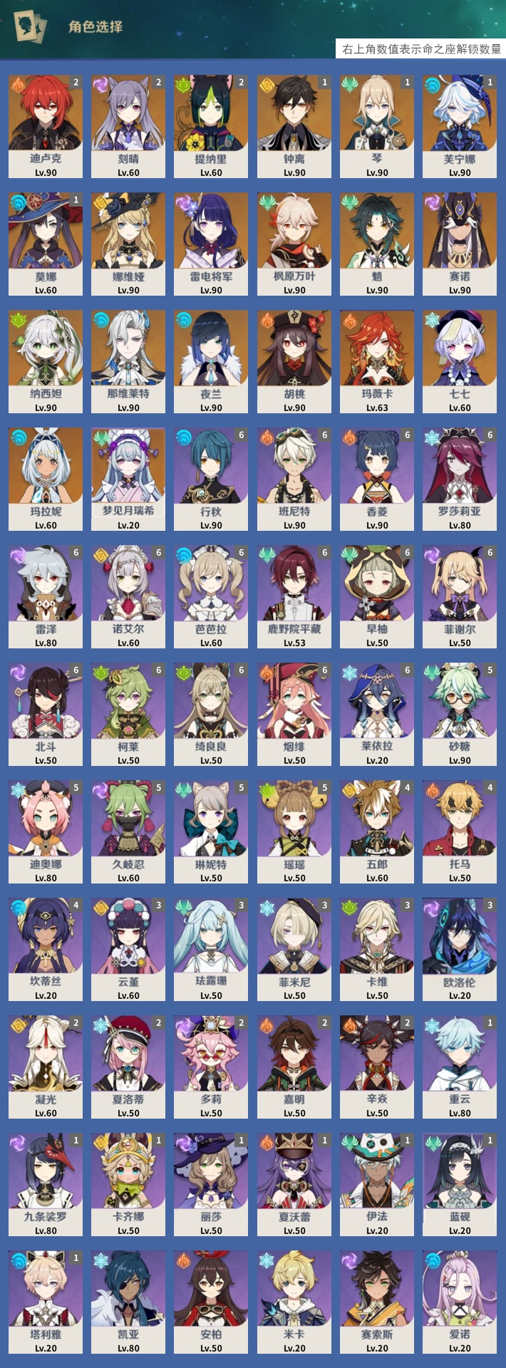 YSMK41828原神账号详情图3