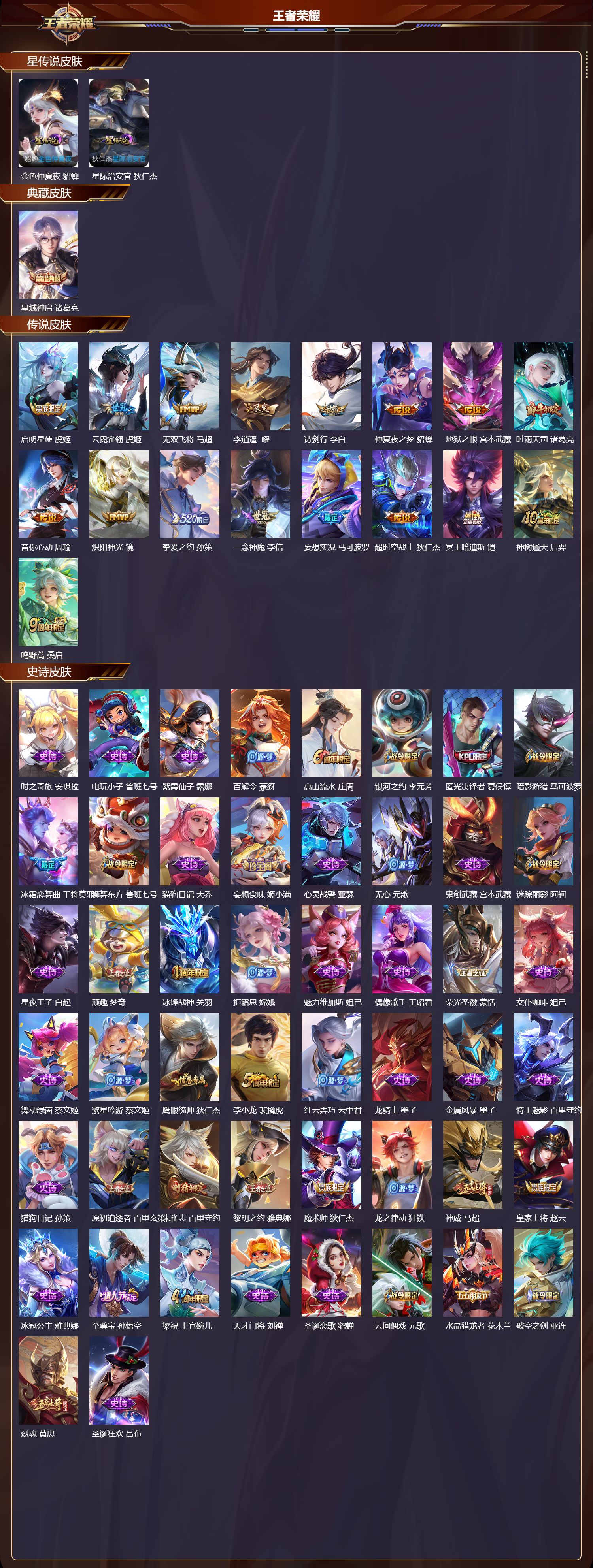 WZQM494442王者荣耀账号详情图3