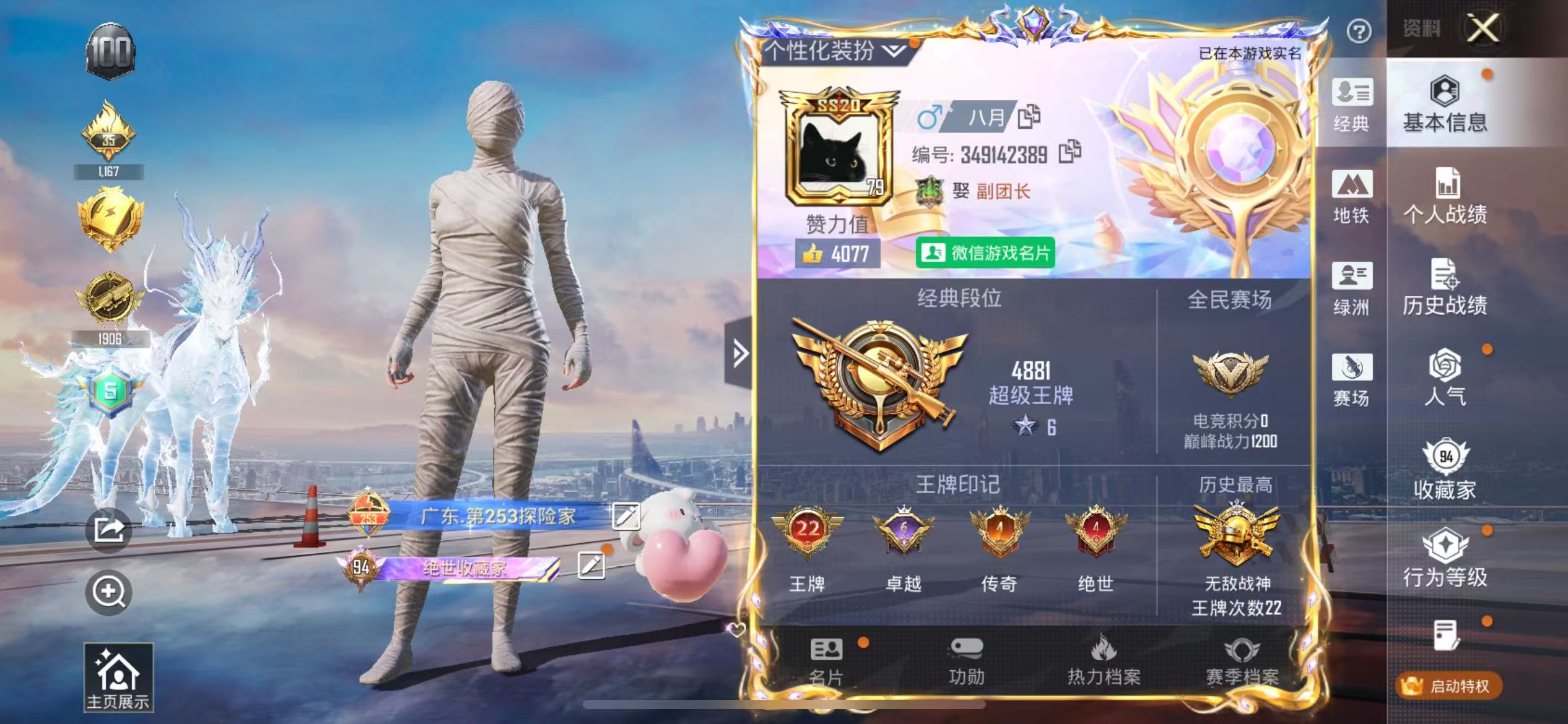 HPSJ447519和平精英账号详情图5