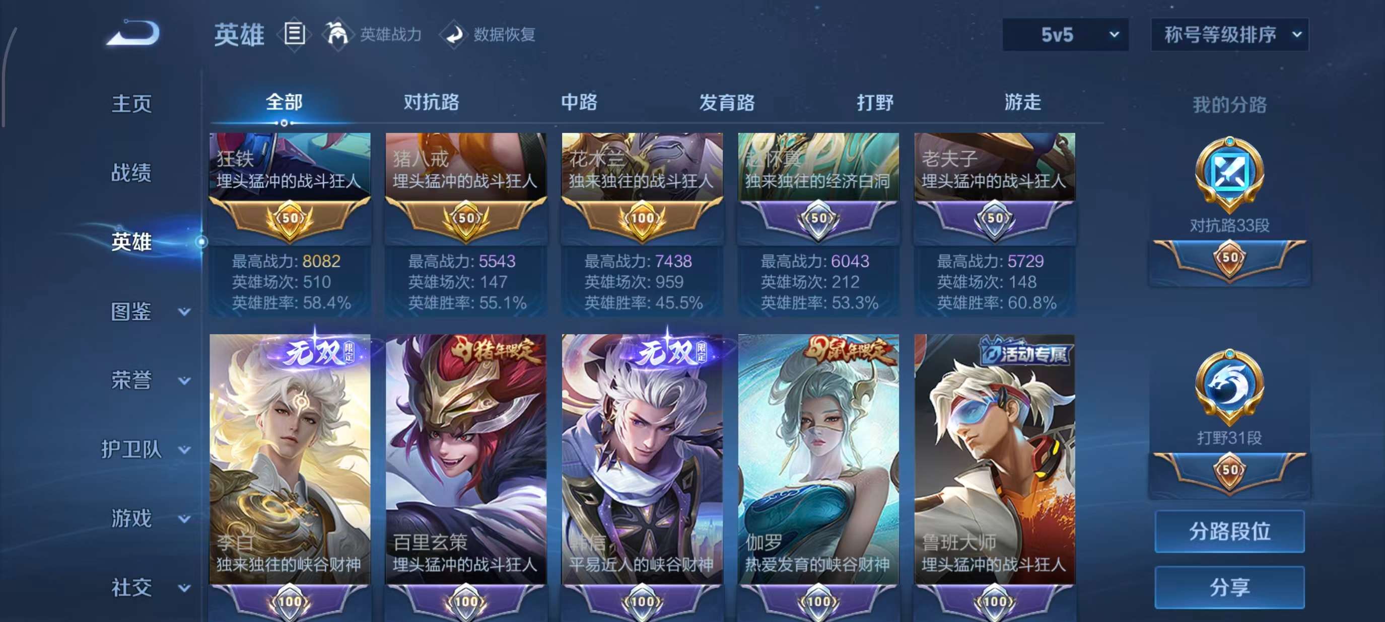 WZCMW492805王者荣耀账号详情图2