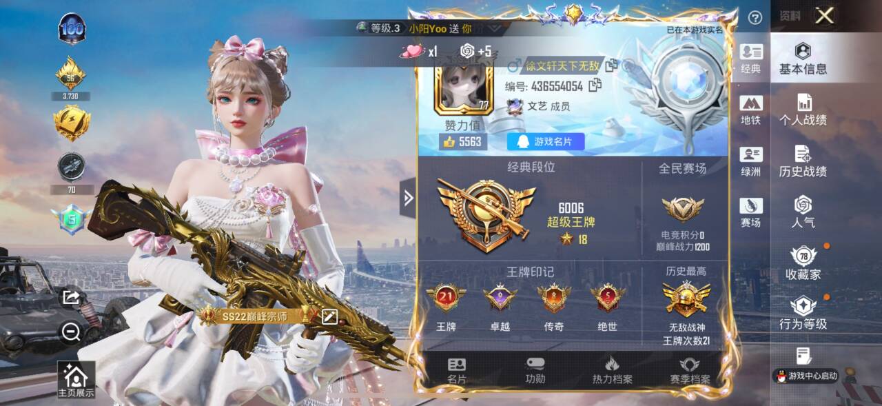 HPSJ448032和平精英账号详情图3