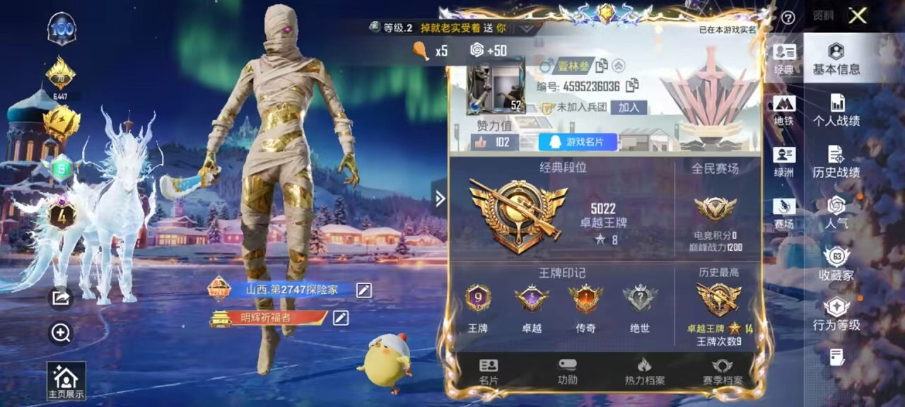 HPSJ449467和平精英账号详情图4