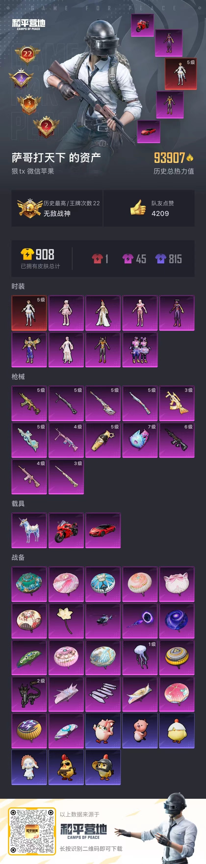 HPCMW450608和平精英账号详情图2