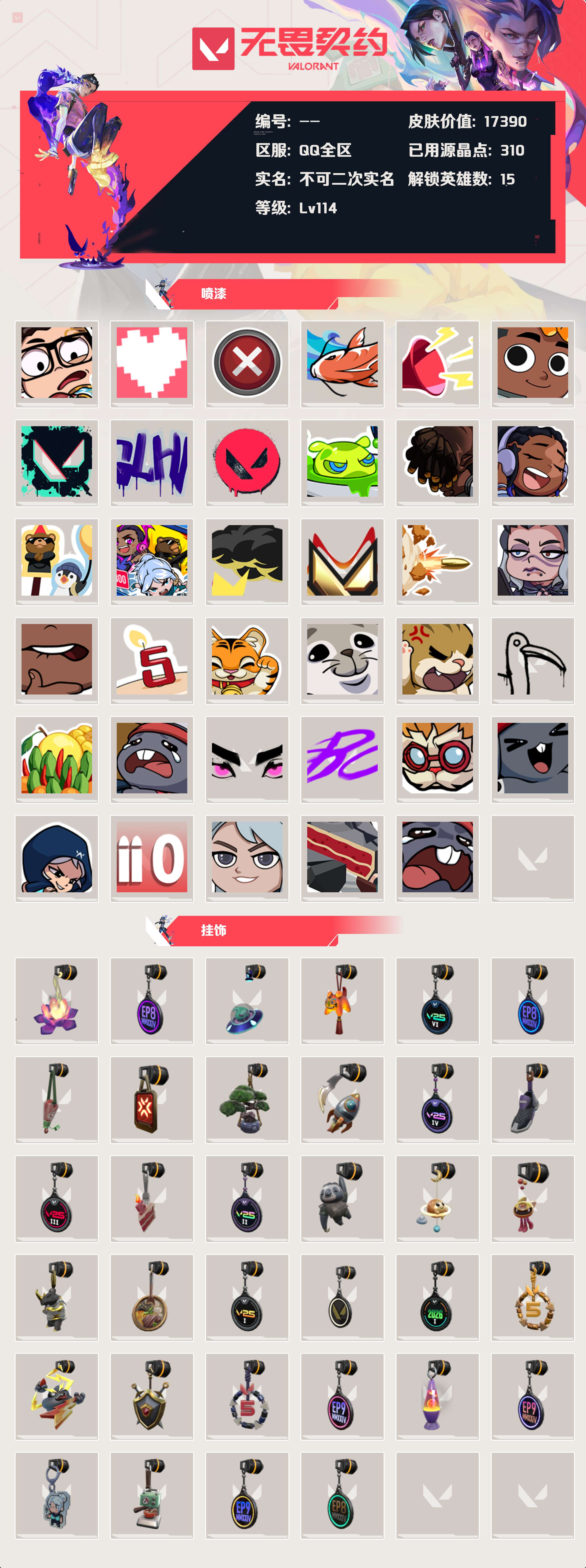 WWQLX424874无畏契约账号详情图3