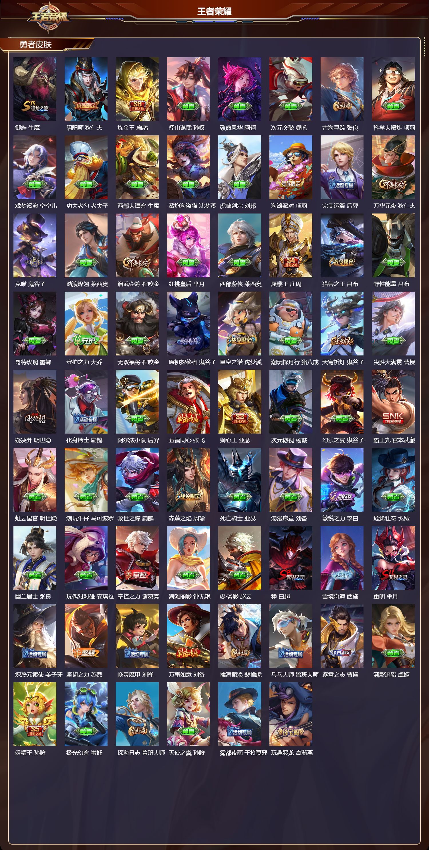 WZQM497667王者荣耀账号详情图5