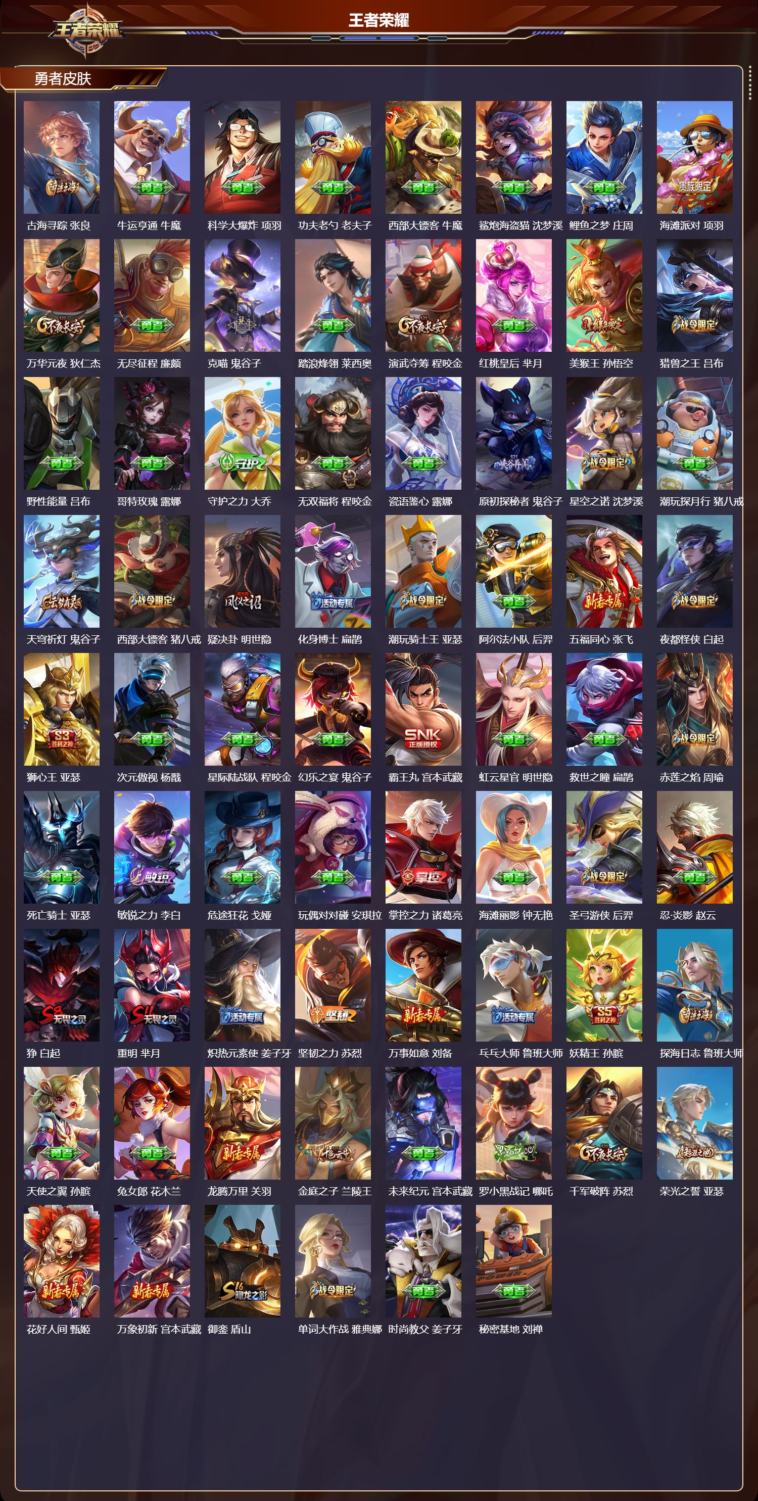 WZQM412216王者荣耀账号详情图6