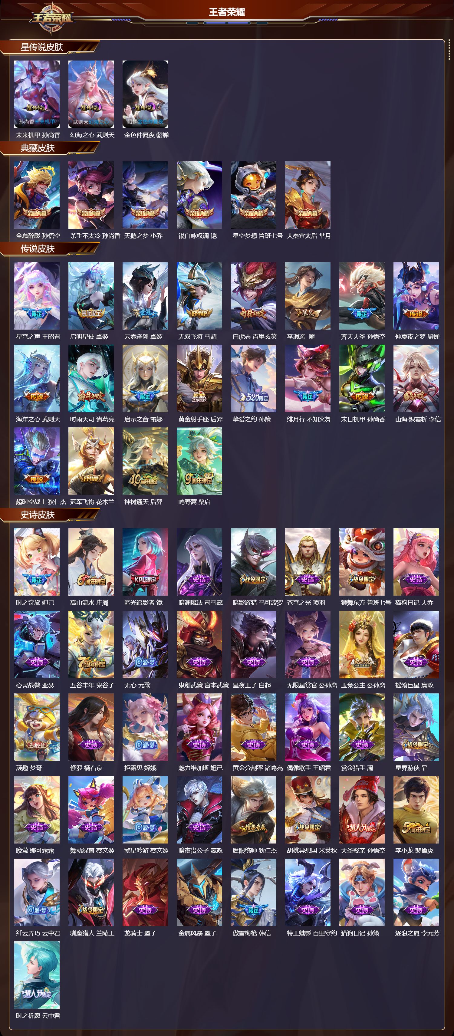 WZQM412259王者荣耀账号详情图3