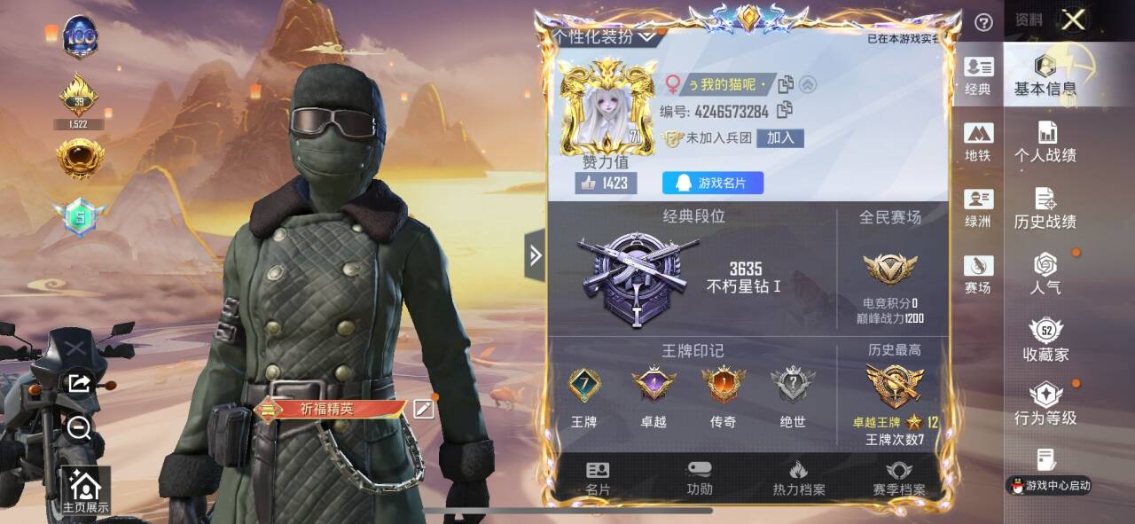 HPSJ45486和平精英账号详情图2