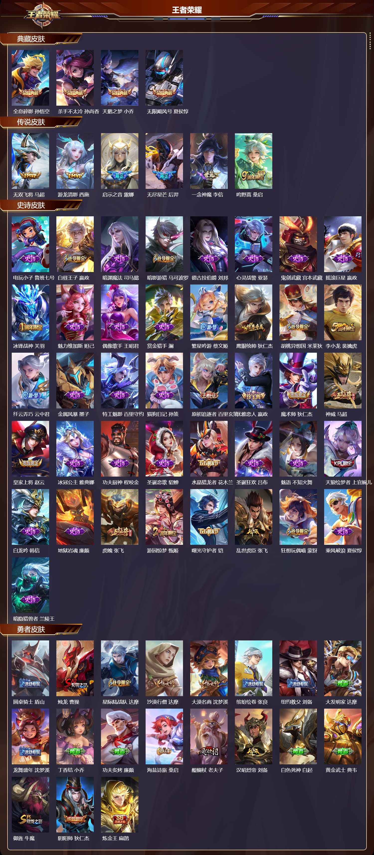 WZQM412238王者荣耀账号详情图3