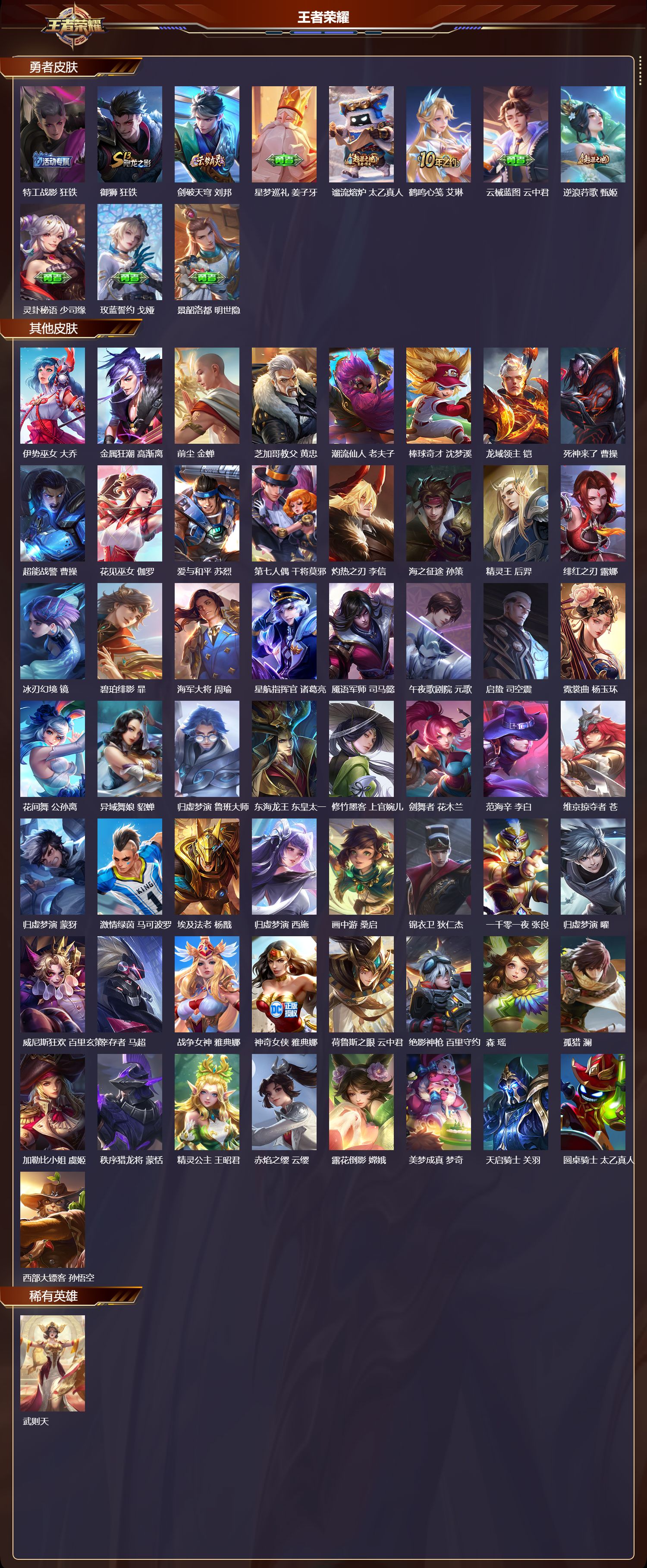 WZQM412259王者荣耀账号详情图6