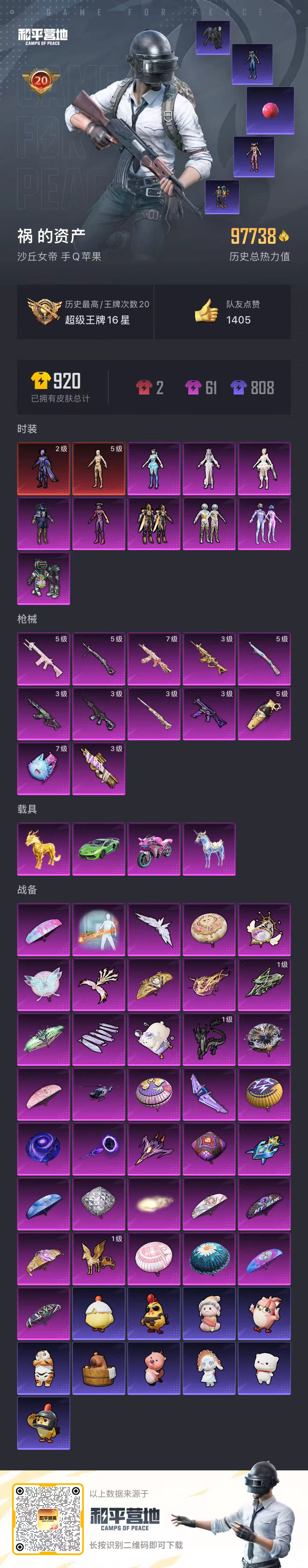 HPCMW410518和平精英账号详情图2