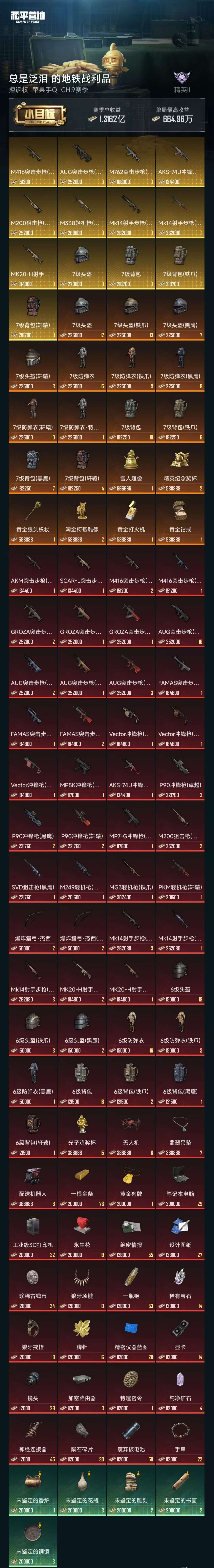 HPZM413090和平精英账号详情图5