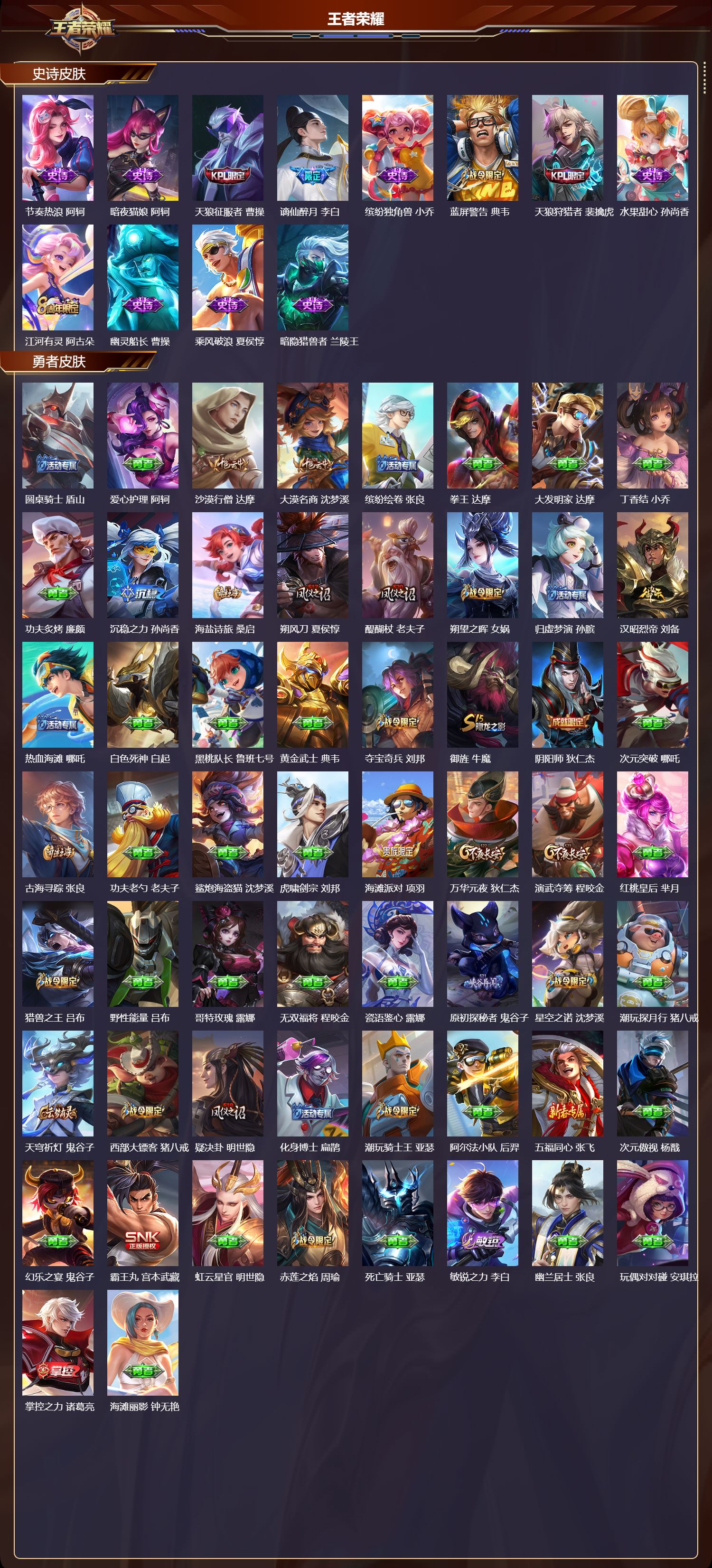 WZQM412235王者荣耀账号详情图4