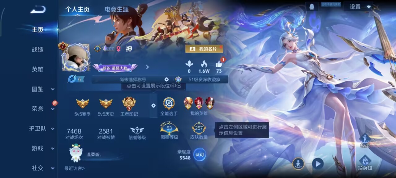 WZCMW416473王者荣耀账号详情图2 WZCMW416473王者荣耀账号详情图2