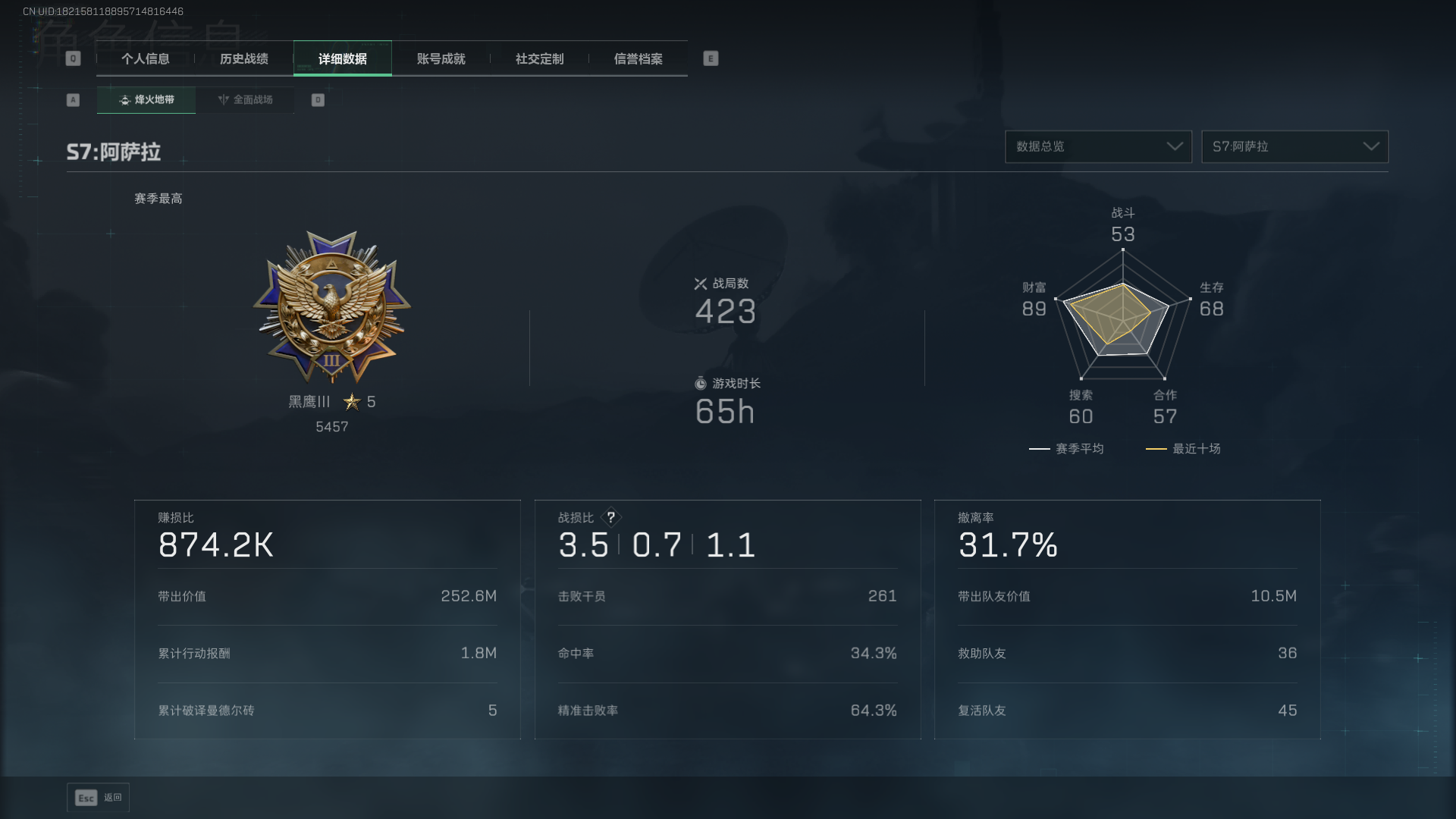 SJZCMW41639三角洲行动账号详情图4