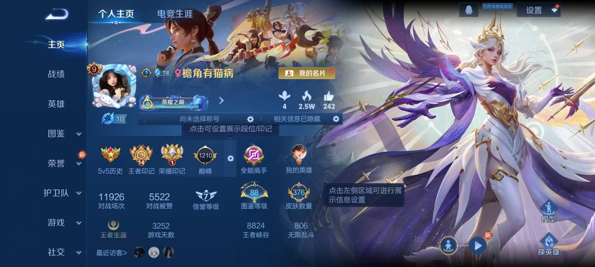 WZCMW416450王者荣耀账号详情图2