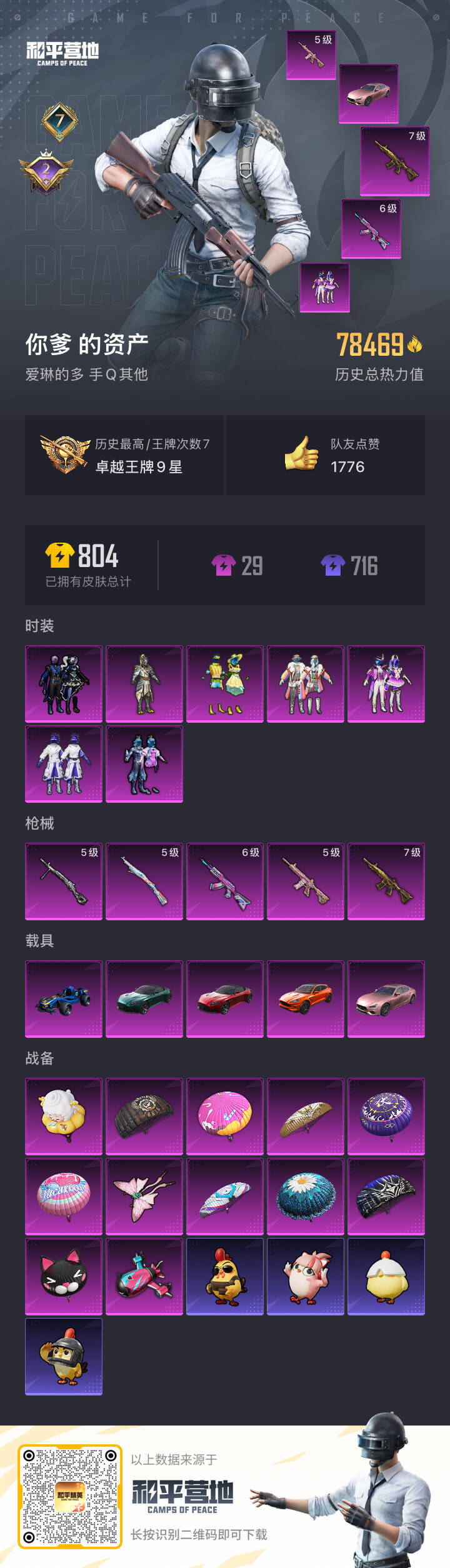 HPSJ46665和平精英账号详情图2