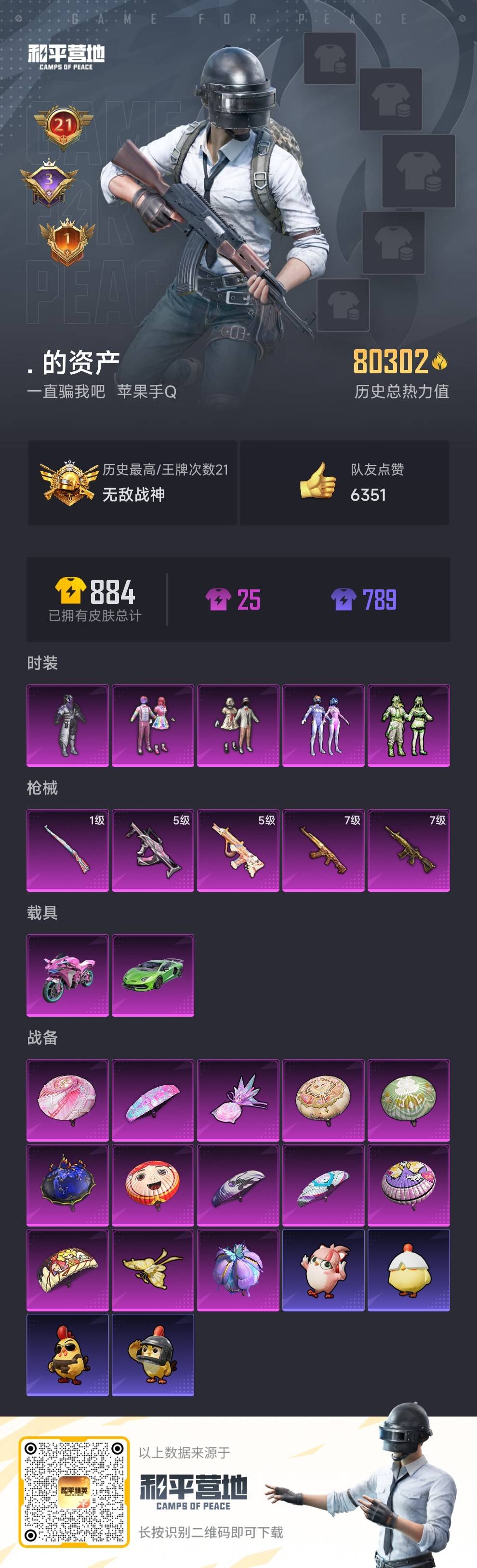 HPSJ45424和平精英账号详情图4