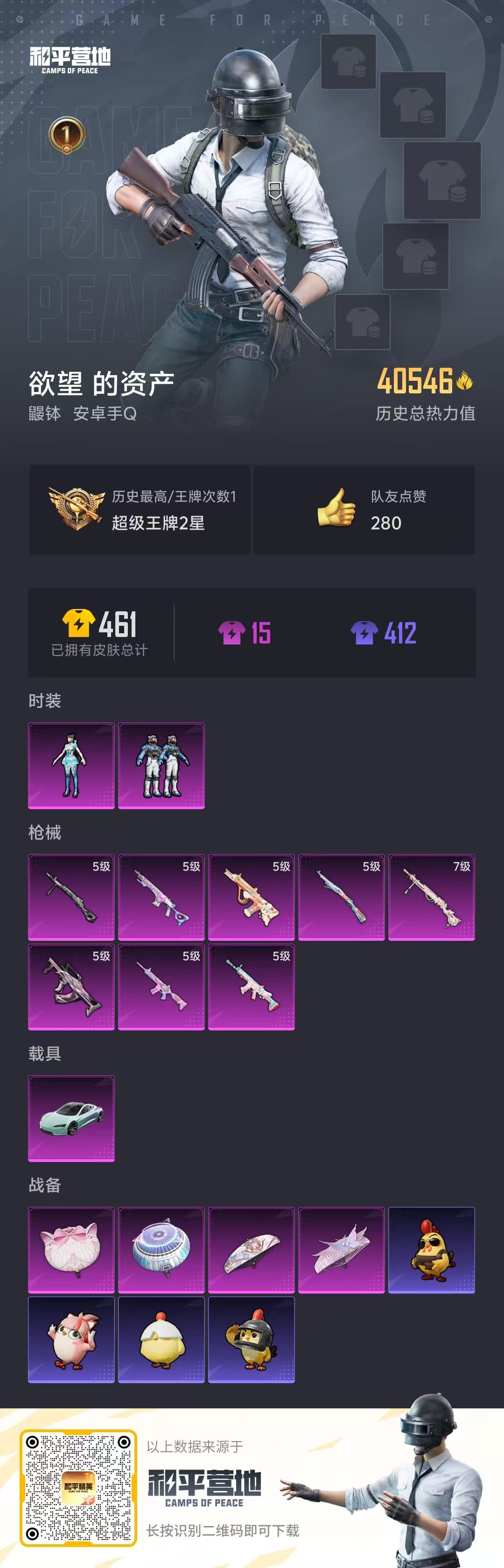 HPCMW410537和平精英账号详情图4 HPCMW410537和平精英账号详情图4