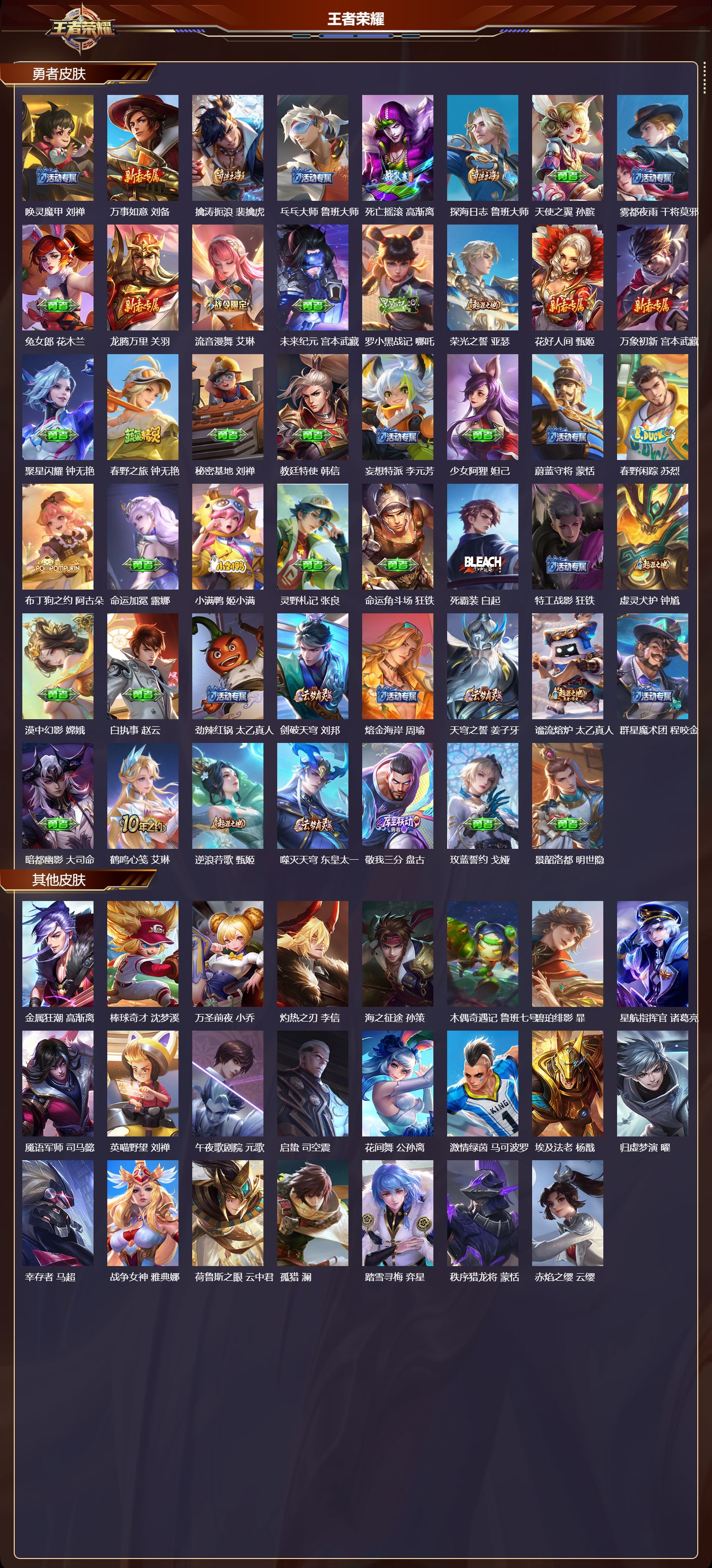 WZMK411541王者荣耀账号详情图3