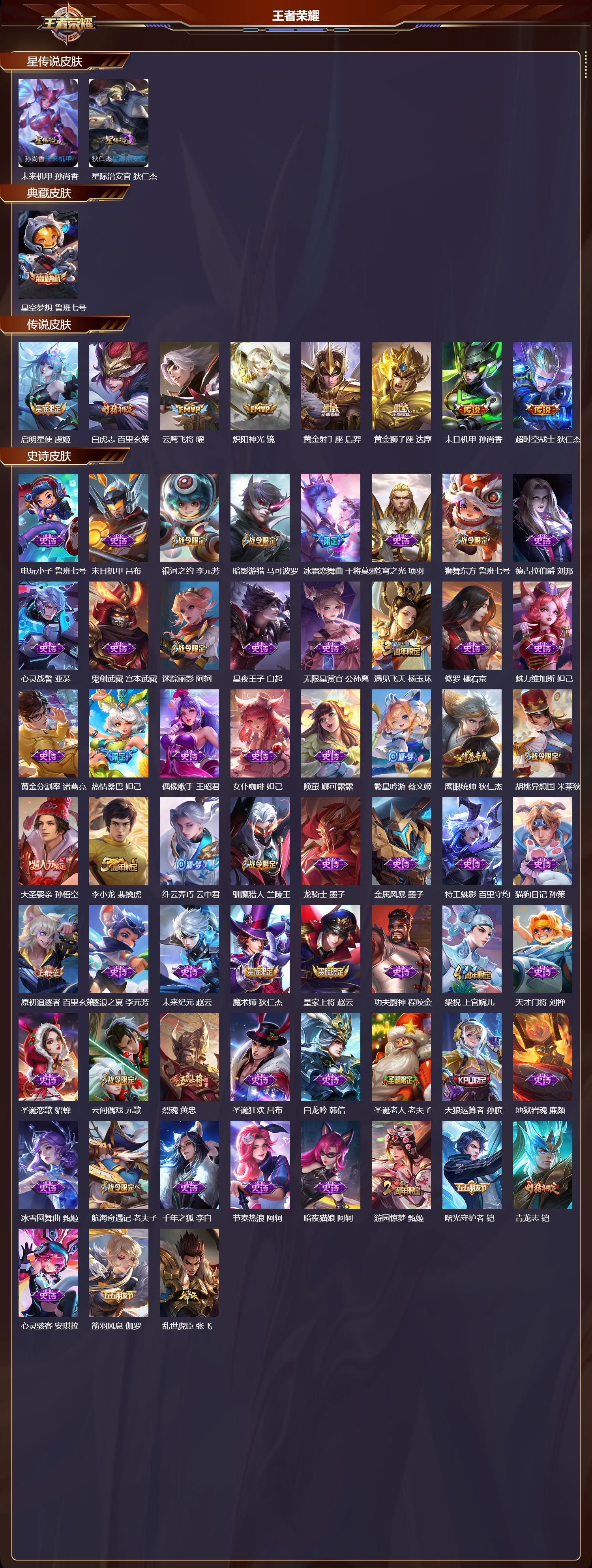 WZQM412225王者荣耀账号详情图3