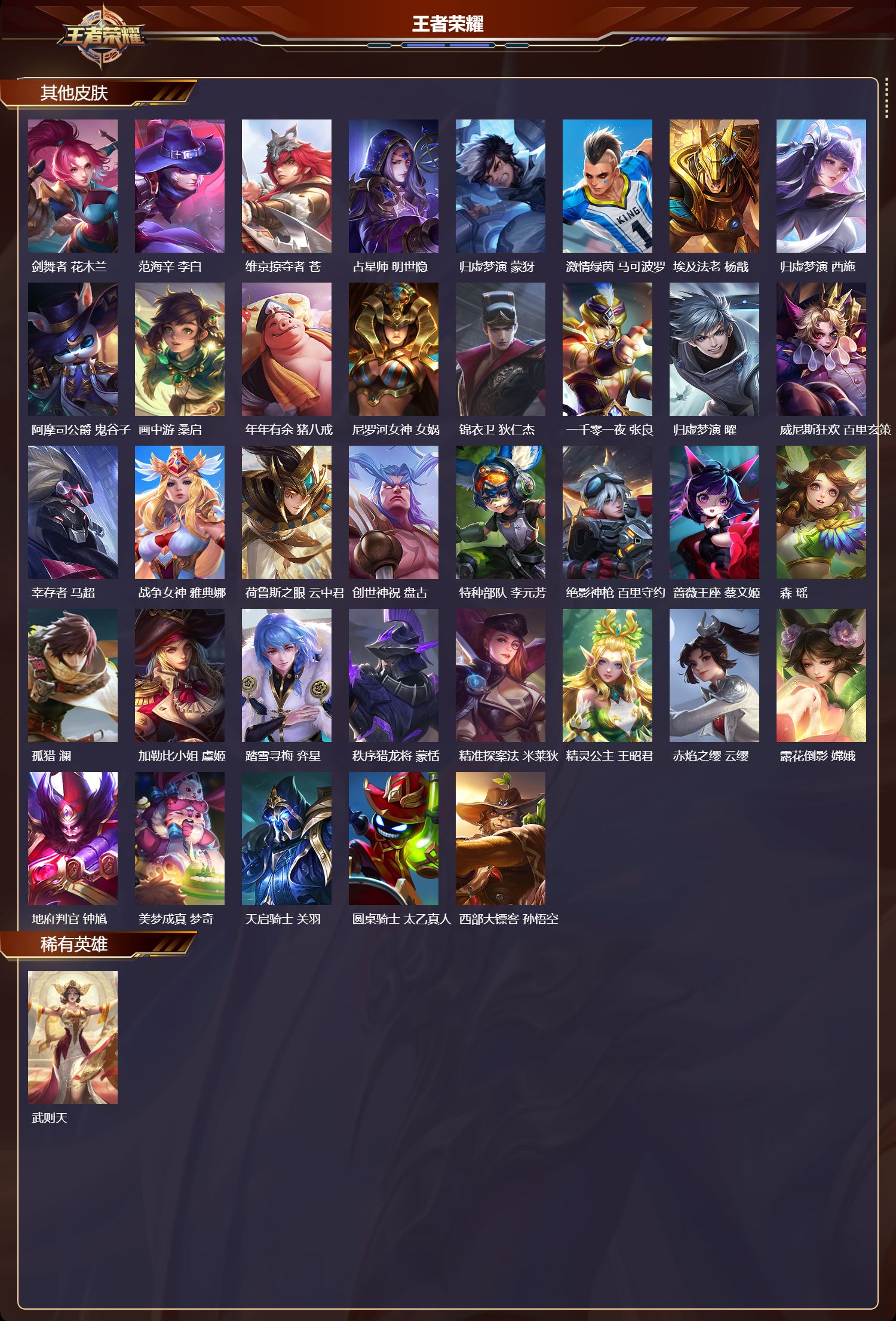 WZQM412216王者荣耀账号详情图8