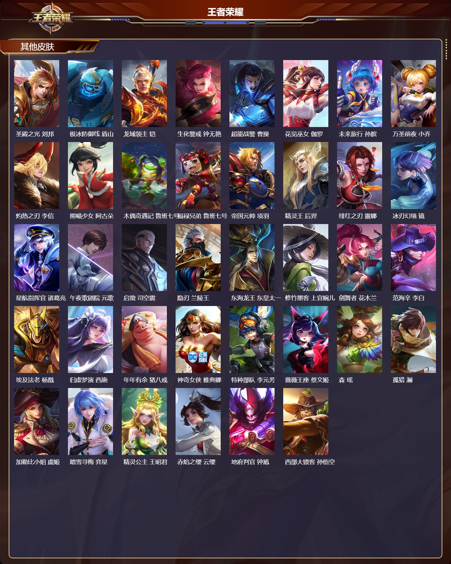 WZMK411566王者荣耀账号详情图5