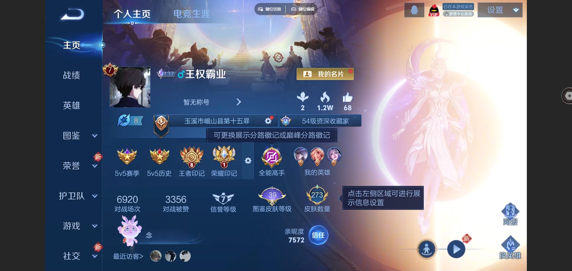 WZCMW425873王者荣耀账号详情图2 WZCMW425873王者荣耀账号详情图2