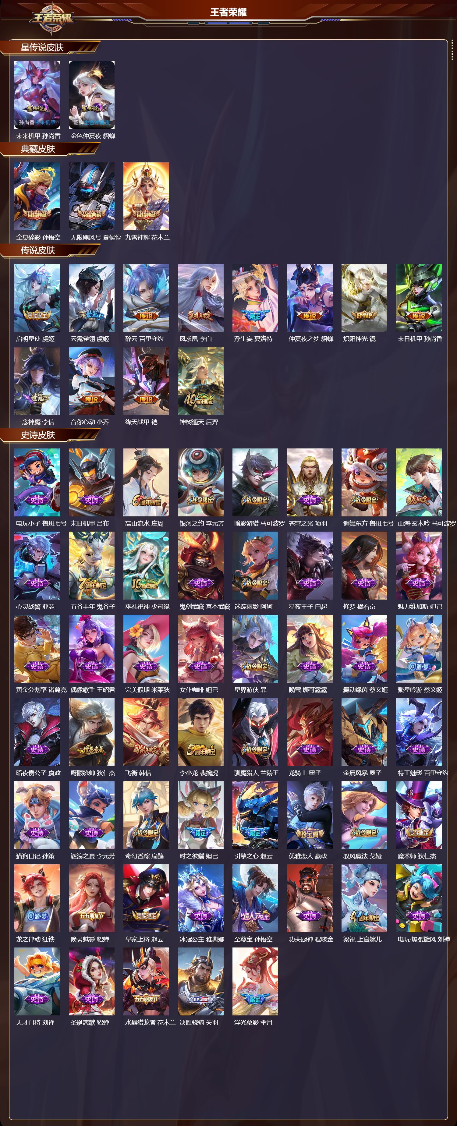 WZMK411552王者荣耀账号详情图2