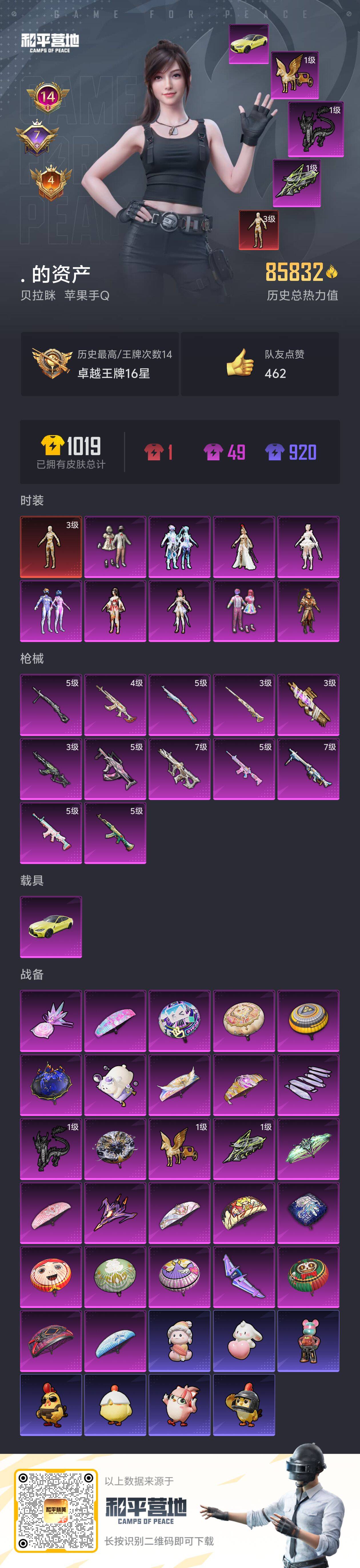 HPCMW451080和平精英账号详情图3